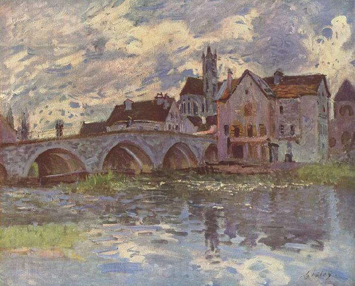 Alfred Sisley Pont de Moret-sur-Loing Spain oil painting art